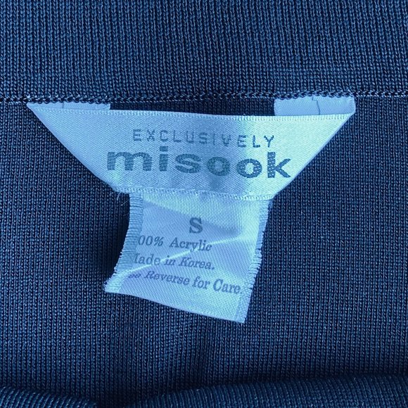 Exclusively Misook Size Small Knit Pull On Skirt Black - Picture 12 of 13